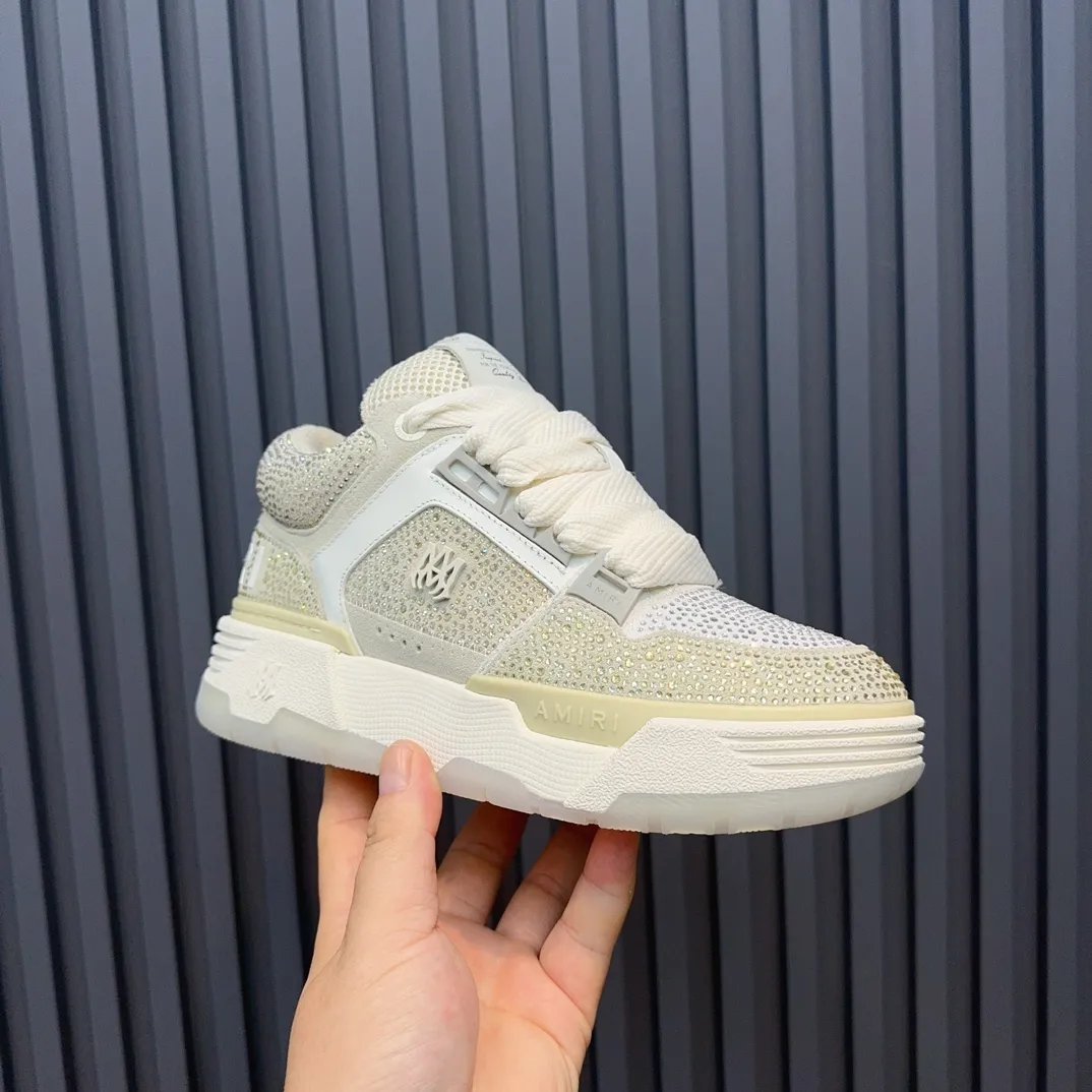 Men's shoes 💰760💰 AMIRI AMIRI fashion brand hot sale 🔥 Available all year round, couples 💑 Official website synchronization Imported fabrics 1⃣️ vs 1⃣️ replica, original factory special original sole, 35-45 (45. non-refundable)